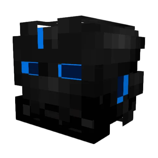 DE_OS Minecraft avatar head, 3D render