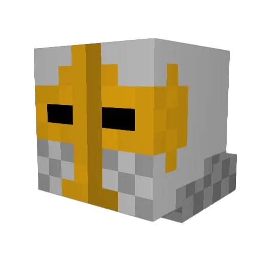DE_ward Minecraft avatar head, 3D render