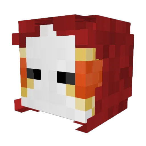 DEfazyx Minecraft avatar head, 3D render