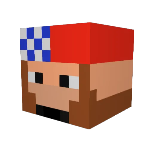 DEker310 Minecraft avatar head, 3D render