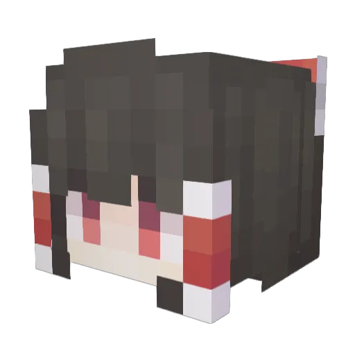 DFMHJ Minecraft avatar head, 3D render