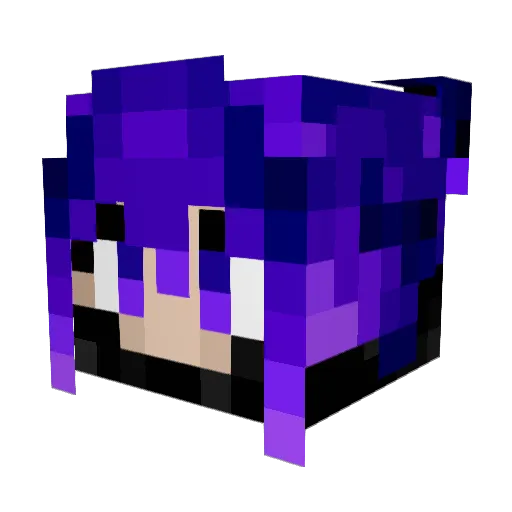 DF_Zcyberoe Minecraft avatar head, 3D render