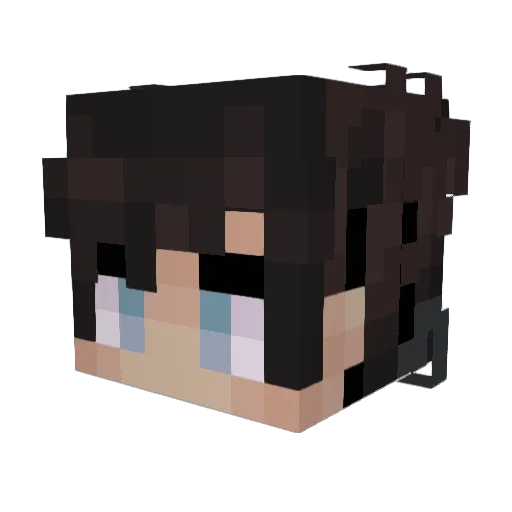 DF_x1 Minecraft avatar head, 3D render