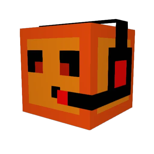 DFplayer12 Minecraft avatar head, 3D render
