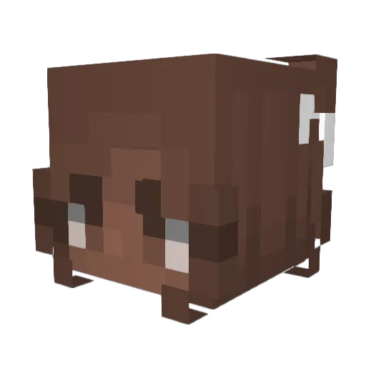 DFribbz Minecraft avatar head, 3D render