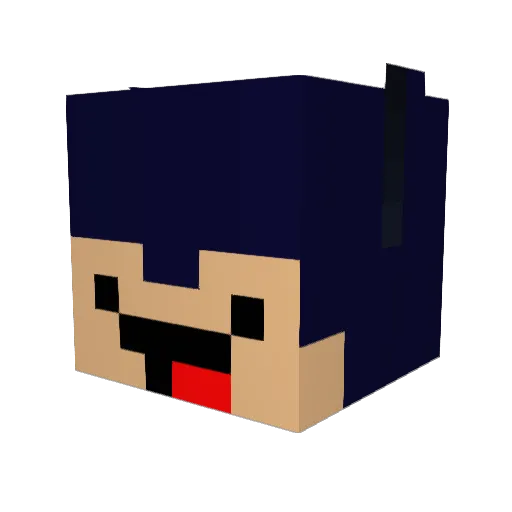 DFungi Minecraft avatar head, 3D render