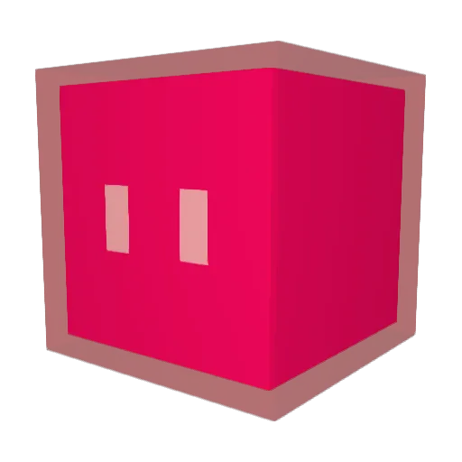 DG1228 Minecraft avatar head, 3D render