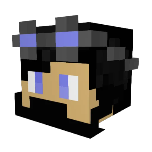 DG727 Minecraft avatar head, 3D render