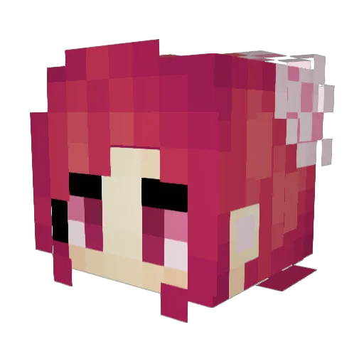 DGArez Minecraft avatar head, 3D render