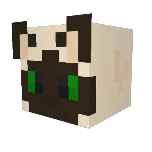DGI139 Minecraft avatar head, 3D render