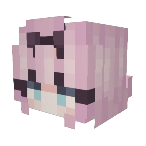 DGKanon Minecraft avatar head, 3D render