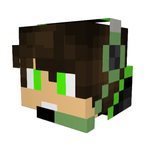 DGP2003 Minecraft avatar head, 3D render