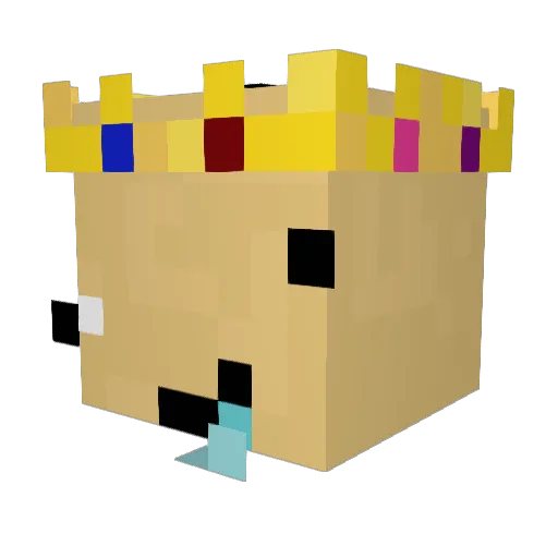 DGQ0V Minecraft avatar head, 3D render