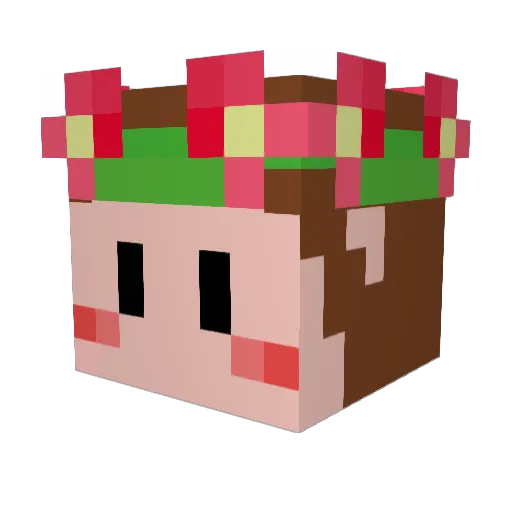 DG_G Minecraft avatar head, 3D render