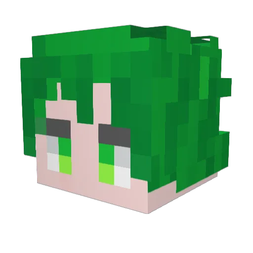 DG_MC Minecraft avatar head, 3D render
