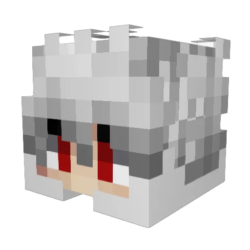 DGeos Minecraft avatar head, 3D render