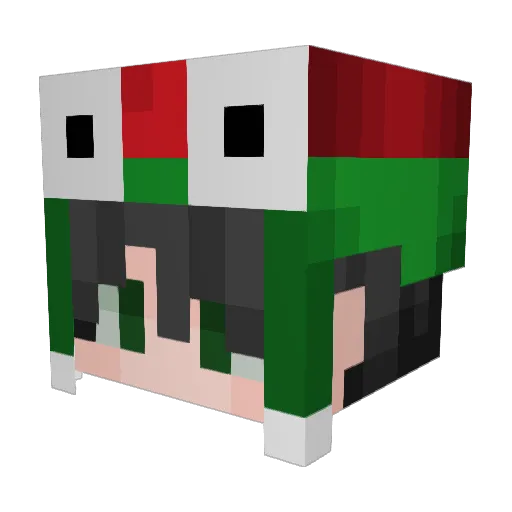 DGiaHy_YT Minecraft avatar head, 3D render