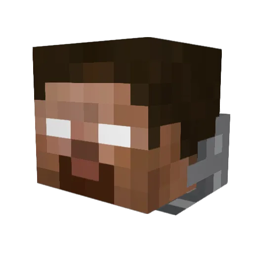 DGo99 Minecraft avatar head, 3D render
