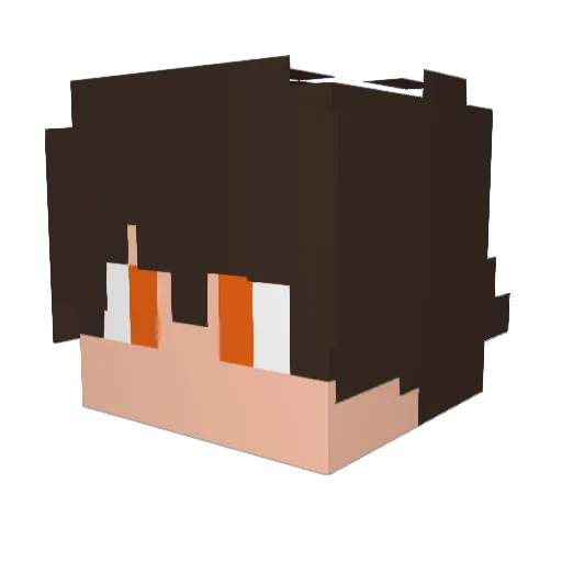 DGod31 Minecraft avatar head, 3D render