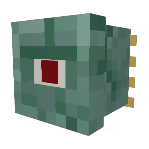 DHBloom Minecraft avatar head, 3D render