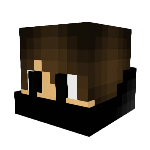 DHD_Official Minecraft avatar head, 3D render