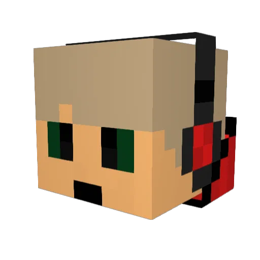 DHG_Caesar Minecraft avatar head, 3D render