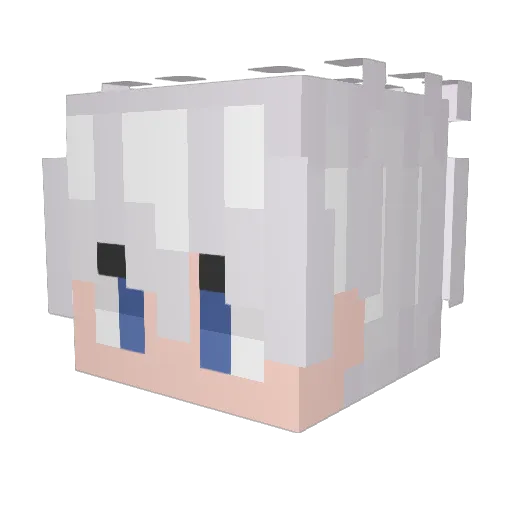 DHIYBB Minecraft avatar head, 3D render