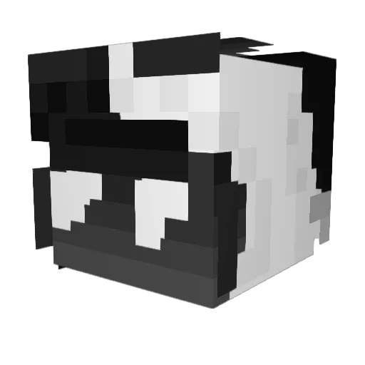 DHL11 Minecraft avatar head, 3D render