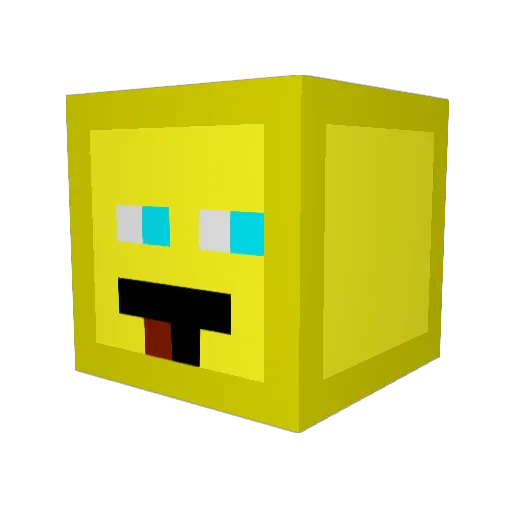 DHL_LD_170412 Minecraft avatar head, 3D render