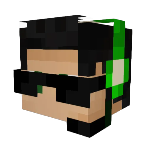 DH_Pl4yer Minecraft avatar head, 3D render