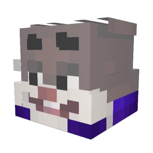 DH_Th30 Minecraft avatar head, 3D render