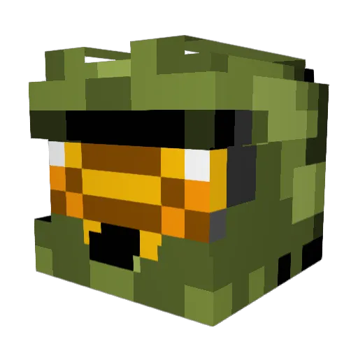 DHey Minecraft avatar head, 3D render