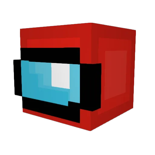 DHoj Minecraft avatar head, 3D render