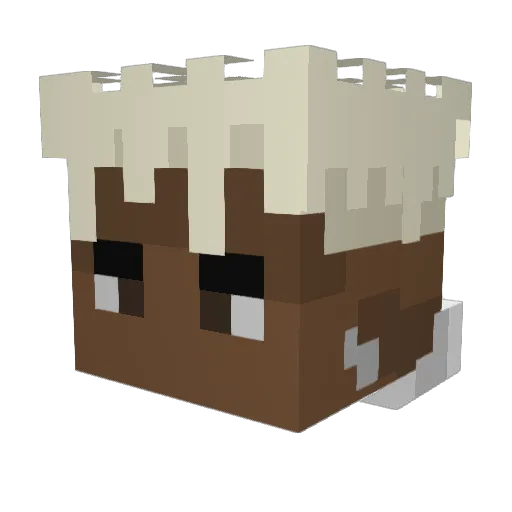 DHooks Minecraft avatar head, 3D render