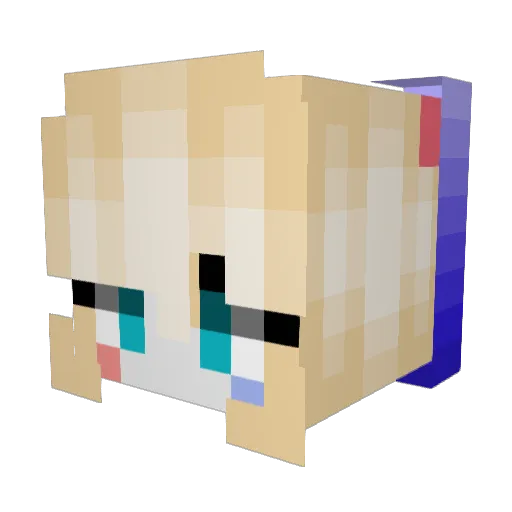DIABL3 Minecraft avatar head, 3D render