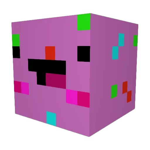 DIABOLO500 Minecraft avatar head, 3D render