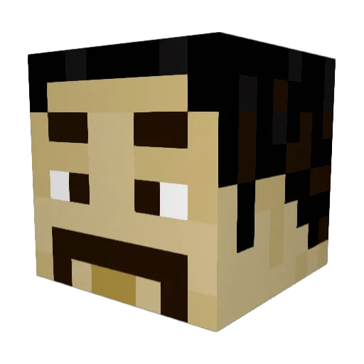 DIAD0G Minecraft avatar head, 3D render