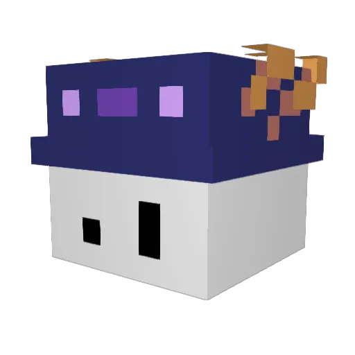 DIAMON230 Minecraft avatar head, 3D render
