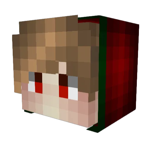 DIAMOND_MAN_YT Minecraft avatar head, 3D render