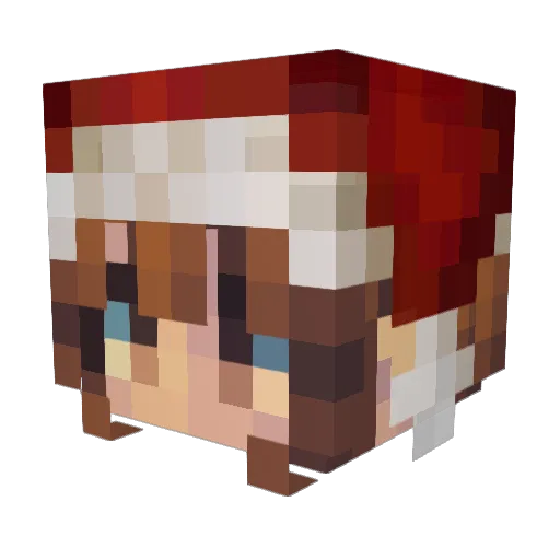 DIAMoonlight Minecraft avatar head, 3D render