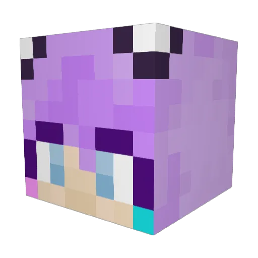 DICEX8 Minecraft avatar head, 3D render