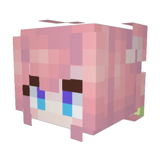 DIDABAKA Minecraft avatar head, 3D render