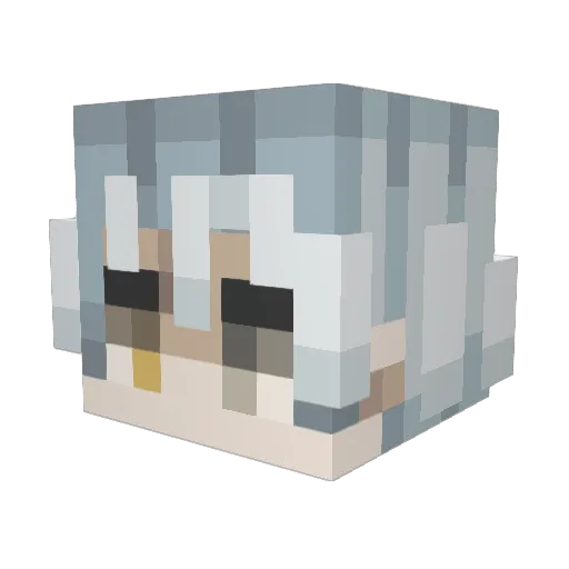 DIDC2 Minecraft avatar head, 3D render