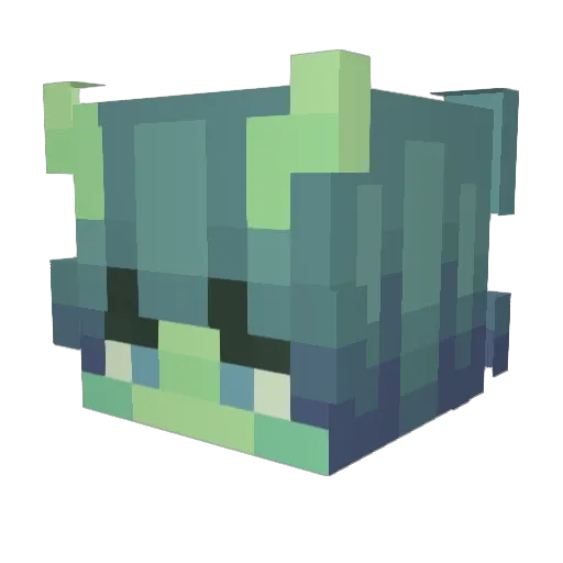 DIDIZAO Minecraft avatar head, 3D render