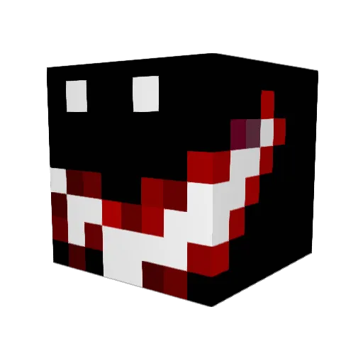 DIEDHARDER Minecraft avatar head, 3D render