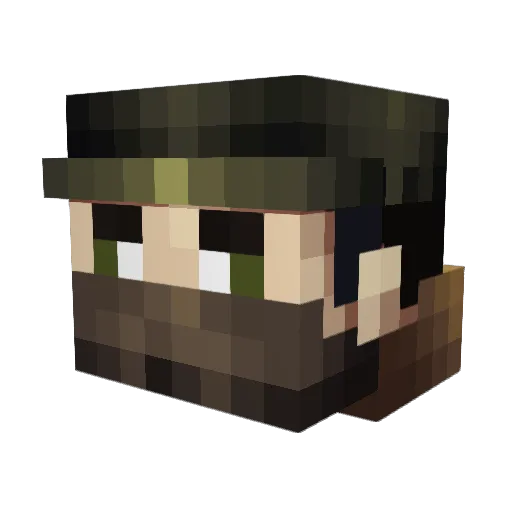 DIGITAL_STORM10 Minecraft avatar head, 3D render