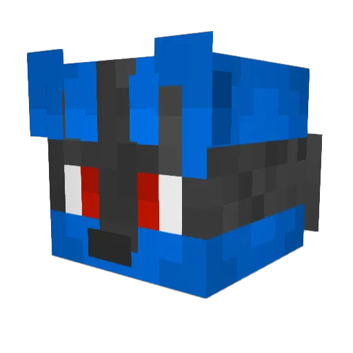 DIGO8 Minecraft avatar head, 3D render