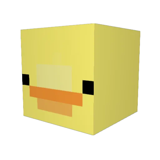 DIIO13 Minecraft avatar head, 3D render