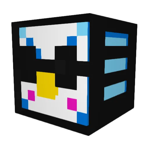 DIIYS Minecraft avatar head, 3D render