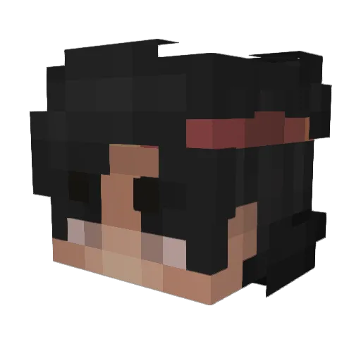 DIKARR Minecraft avatar head, 3D render